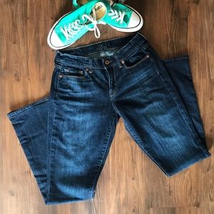 Lucky Dark Wash Sofia Boot- Size 4/27 L